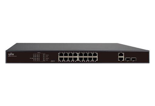 UNV | SWITCH 16-PORT POE , 2 UPLINK PORT POE