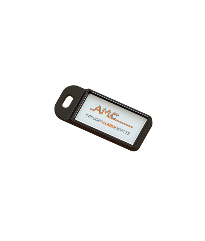 AMC | BADGE EN ABS NOIR , IP68 AVEC TAG RFID